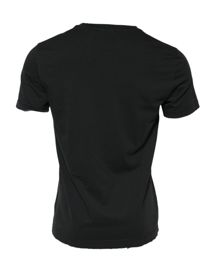 Black DG Crew Devotion Cotton Crew Neck T-shirt
