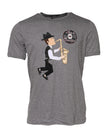 Gray #DGFamily Cotton Crew Neck T-shirt