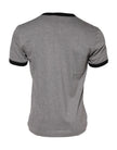 Gray Sacred Heart Cotton Crew Neck T-shirt