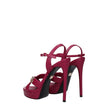 Pink Leather Platforms