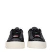 Black Leather Low Tops