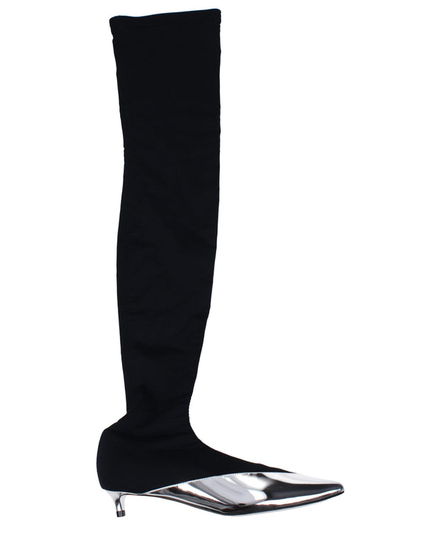 Black Fabric Over The Knee