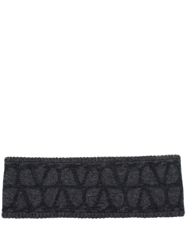 Gray Wool Headband