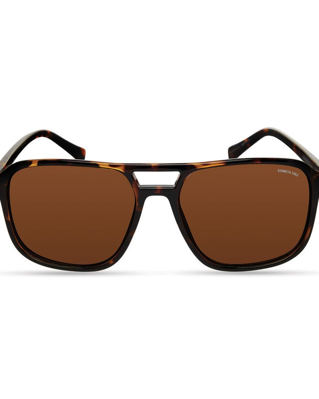 Brown Injected Sunglasses