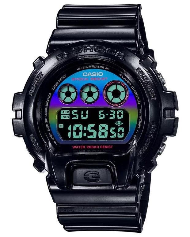 Black Resin Sport Watch