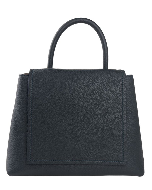 Blue Leather Handbag