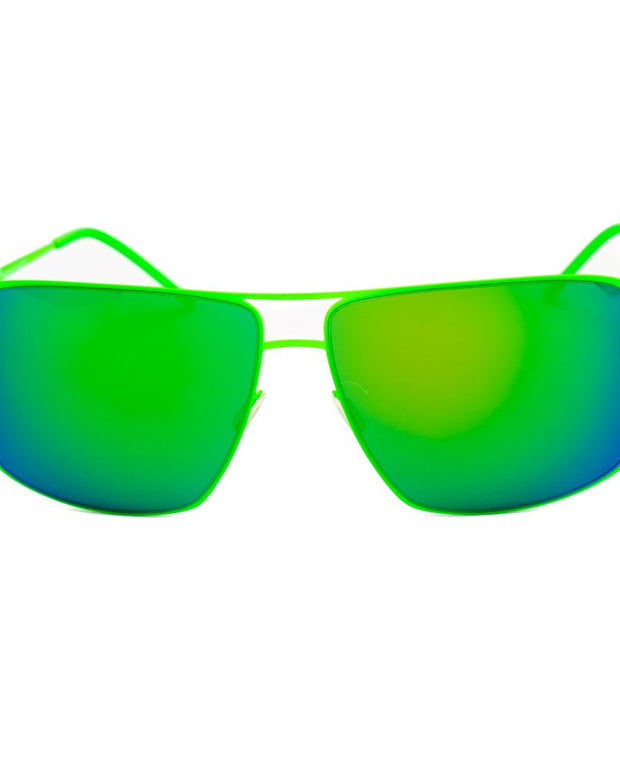 Green Metal Sunglasses