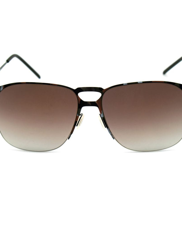 Brown Metal Sunglasses
