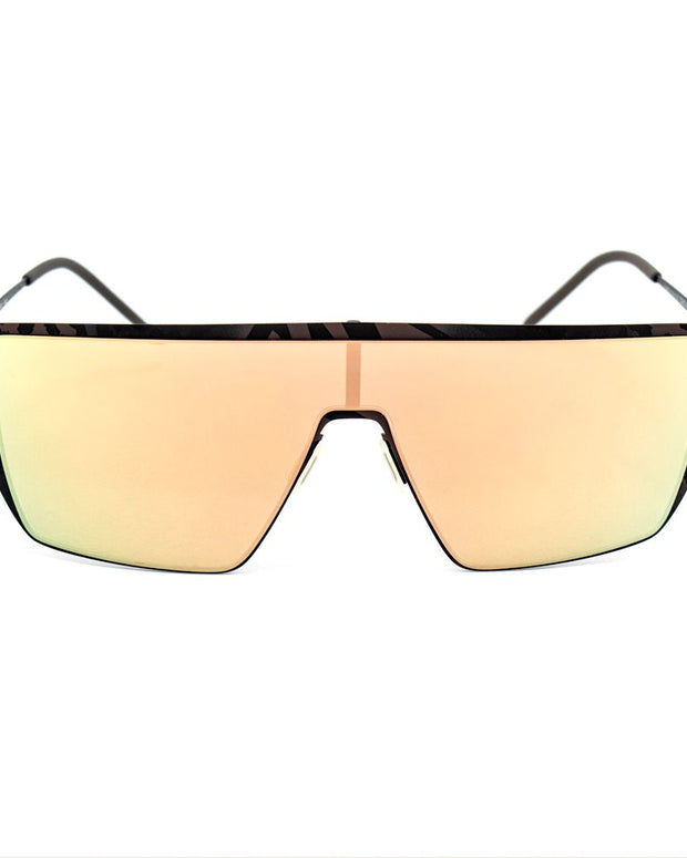 Brown Metal Sunglasses