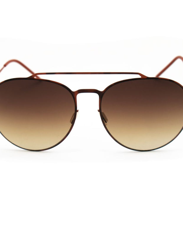 Brown Metal Sunglasses