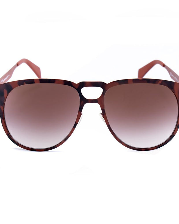 Brown Metal Sunglasses