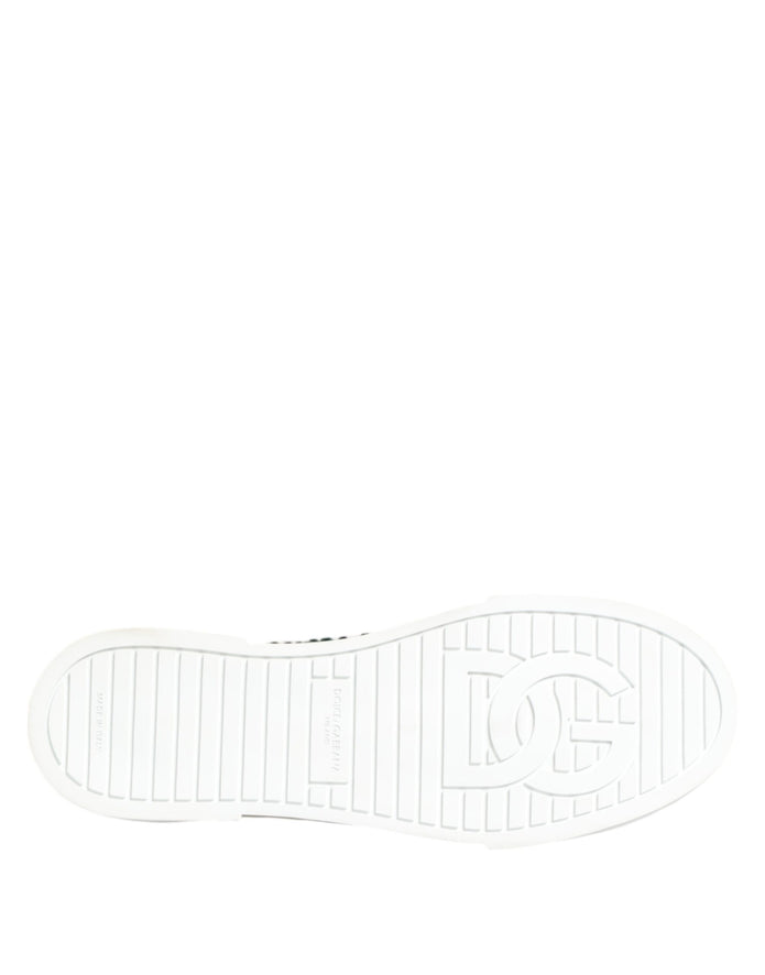 Green Portofino Crystal DG Logo Sneakers Shoes
