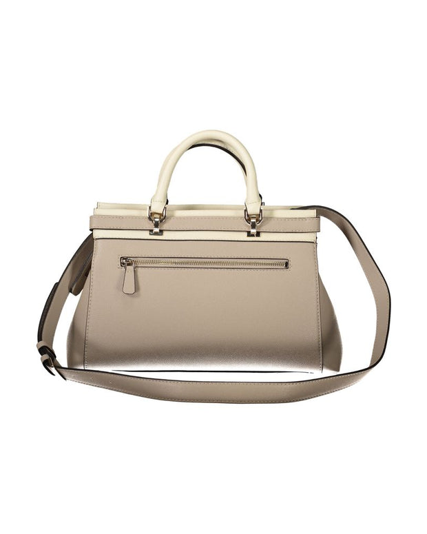 Beige Polyethylene Handbag