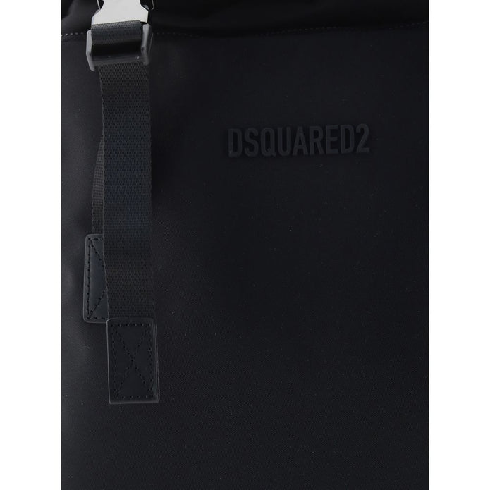 Black Nylon Backpack