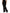 Black Zip Detailed Wool Straight Leg Pants