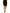 Black Zip Detailed Wool Straight Leg Pants