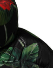 Multicolor Floral Puffer Coat Full Zip Jacket