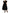 Black Crystal Embellished Midi A-line Dress