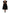 Black Crystal Embellished Midi A-line Dress