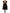 Black Crystal Embellished Midi A-line Dress