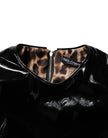 Black Bodycon Sheath Puff Sleeve Mini Dress