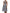 Blue White Striped Embroidered A-line Dress