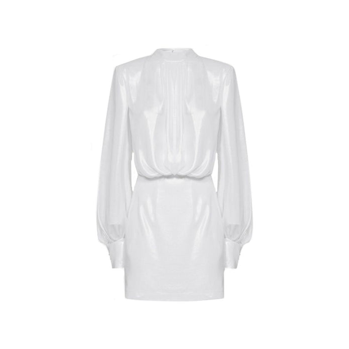 Abelia Laminated Mini Dress