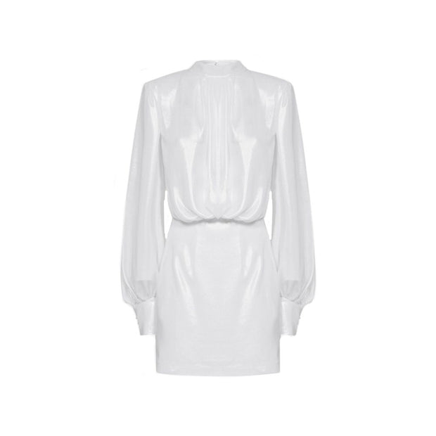 Abelia Laminated Mini Dress