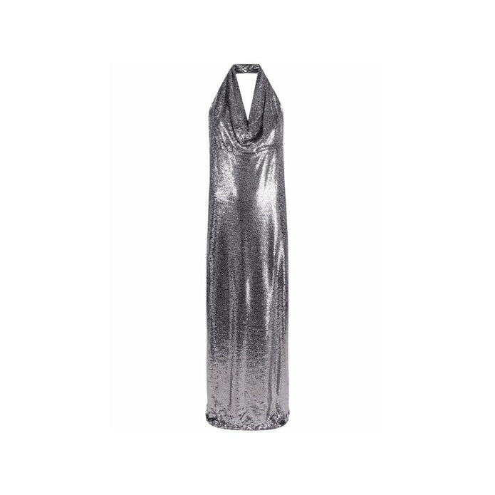 Sequin-Embellished Long Dress