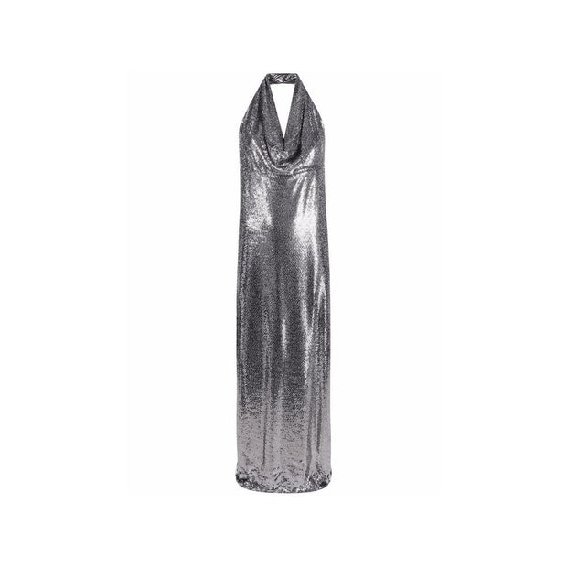 Sequin-Embellished Long Dress