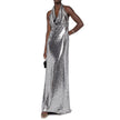 Sequin-Embellished Long Dress
