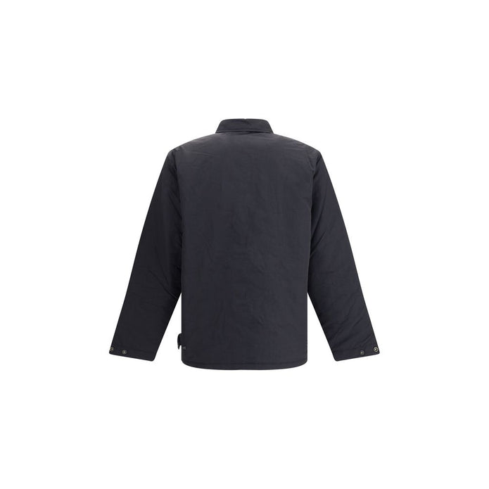 Black Nylon Bomber