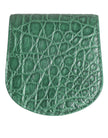 Green Exotic Skin Coin Condom Case Holder Pocket Wallet