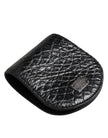 Black Exotic Skin Coin Condom Case Holder Pocket Wallet