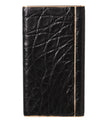 Black Leather Exotic Skin 3000mAh Power Bank Charger USB