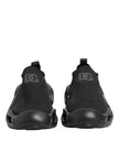 Black Slip On Wave Low Top Men Sneaker Shoes