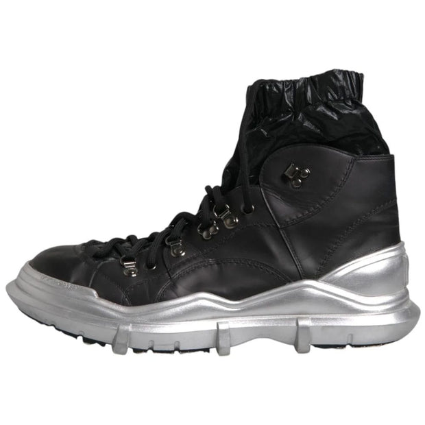 Black Lambskin Men Ankle Boot