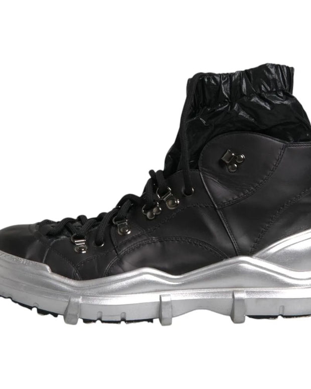 Black Lambskin Men Ankle Boot