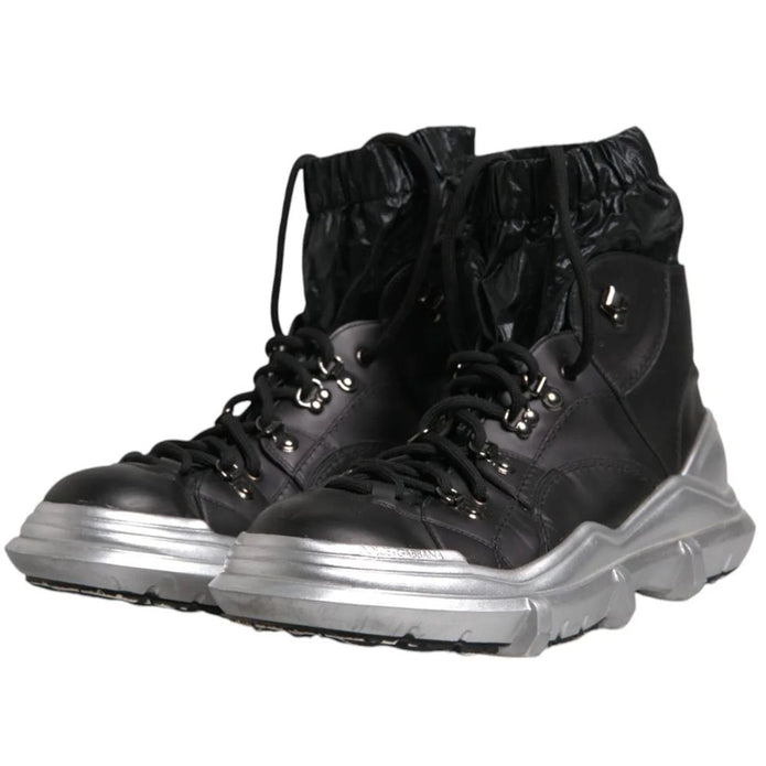 Black Lambskin Men Ankle Boot