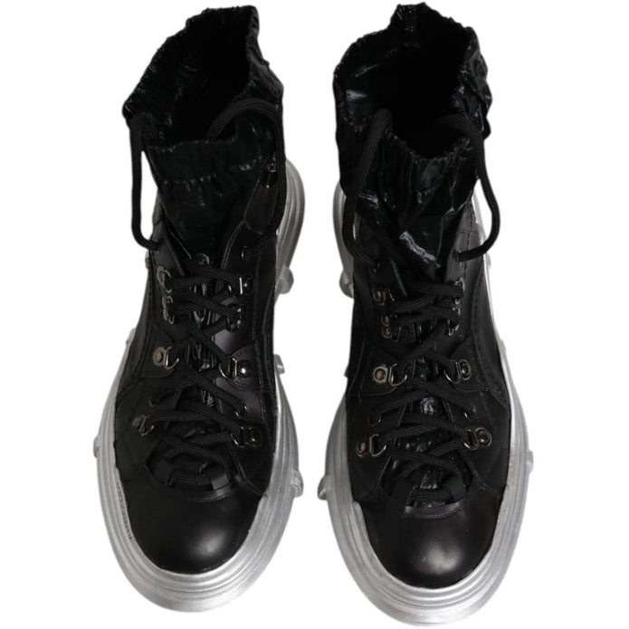 Black Lambskin Men Ankle Boot