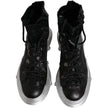 Black Lambskin Men Ankle Boot