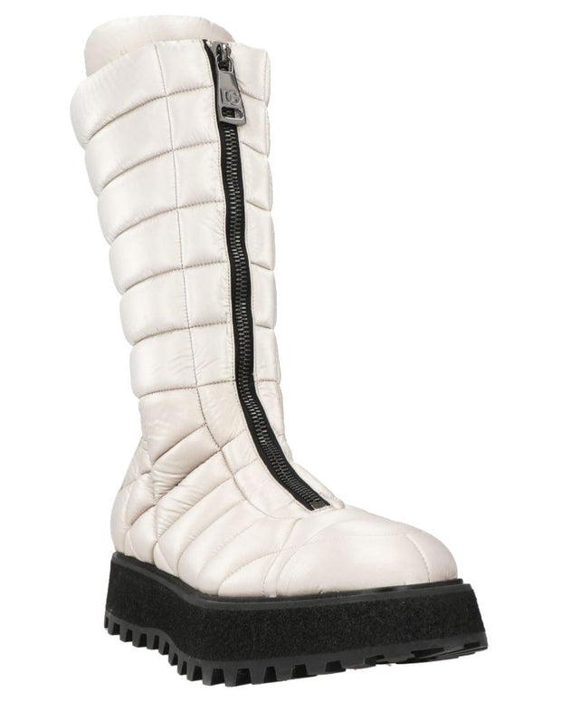 White Nylon Men Boot