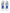 White Blue Leather Low Top Sneakers Shoes