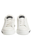 Black White Leather Portofino Sneaker Shoes