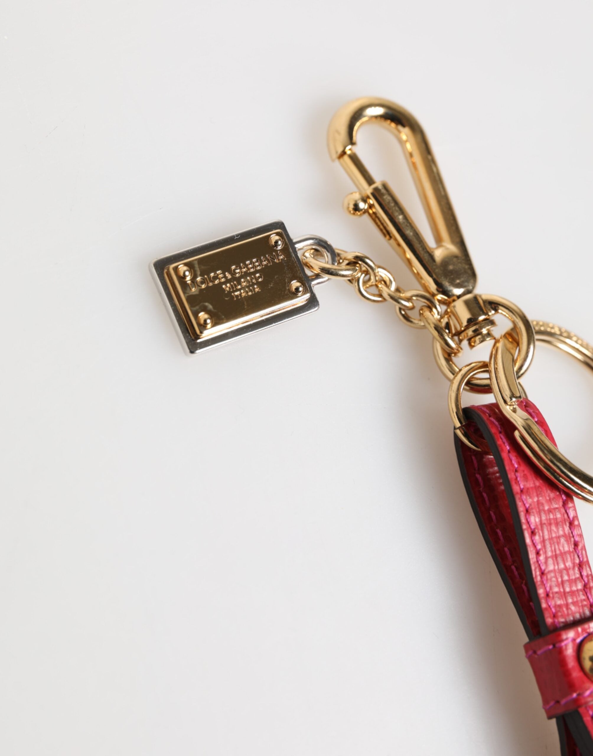 Red Yellow Mini Espadrille Style Charm Keychain Keyring