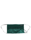 Green Silk Pleated Elastic Ear Strap Face Mask