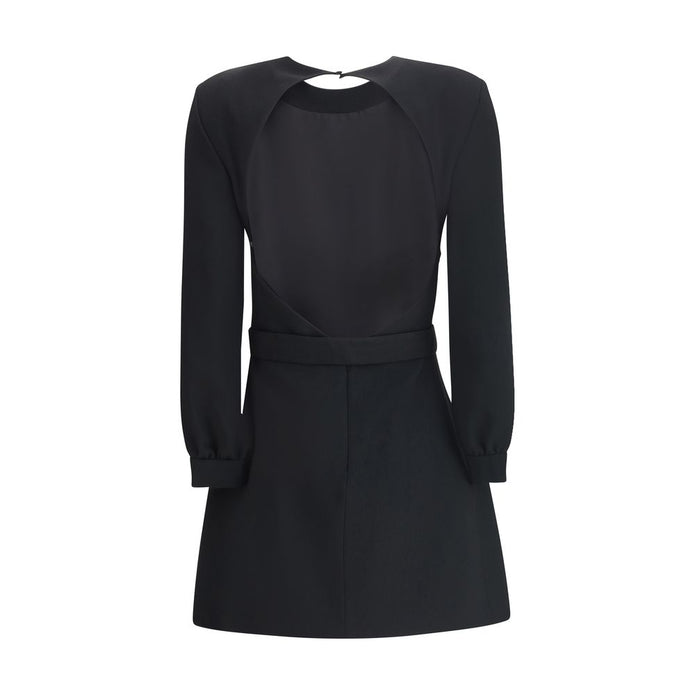 Sablè mini Dress with cut nude back