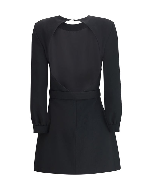 Sablè mini Dress with cut nude back