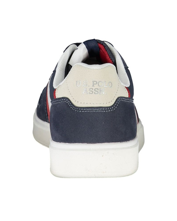 Blue Polyester Sneaker