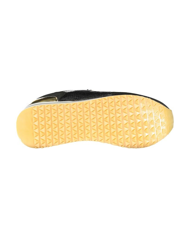 Black Polyester Sneaker